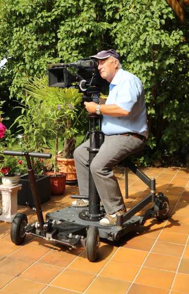 Kamera Dolly 4-Rad, Gebraucht, Dolly auf Gummi-Luftreifen